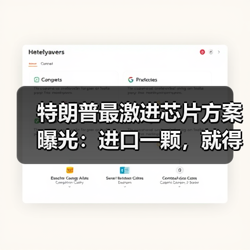 特朗普最激进芯片方案曝光：进口一颗，就得在美（图2）