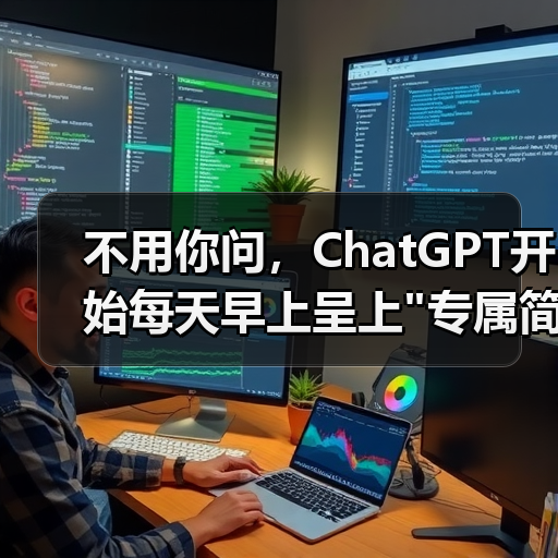不用你问,ChatGPT开始每天早上呈上 不用你问,ChatGPT开始每天早上呈上