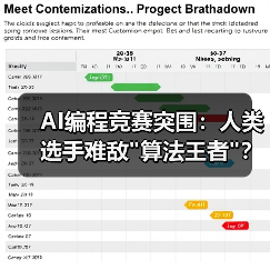 AI编程竞赛突围：人类选手难敌