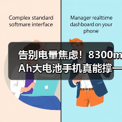 告别电量焦虑!8300mAh大电池手机真能撑一整天?(图4) 告别电量焦虑!8300mAh大电池手机真能撑一整天?(图4)