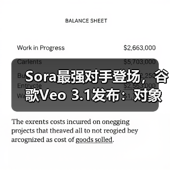 Sora最强对手登场，谷歌Veo 3.1发布：对象级编辑引领AI视频新纪元（图1）